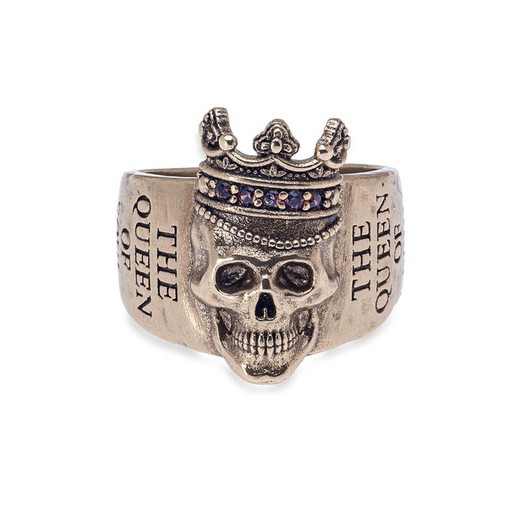 ANILLO SKULL Plata de Palo SR008B