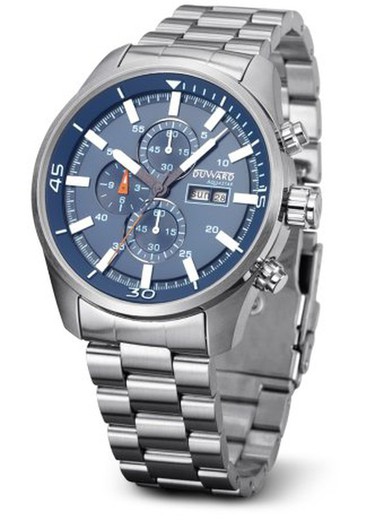 Reloj de hombre modelo AQUASTAR Hockenheim D85527.B5 esfera azul de acero inoxidable316L