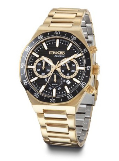 Reloj Duward de hombre AQUASTAR Imola Ref D95532.12 cronógrafo sport dorado