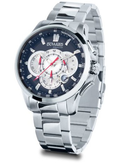 Reloj Duward de hombre AQUASTAR Silverstone Ref. D85531.B2 cristal mineral anti-reflejante