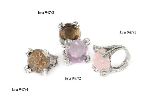 BRU947-1 Anillos la bruixeta piedra natural variados