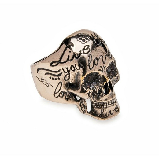 CAR10B Anillo Plata de Palo calavera colección Skull