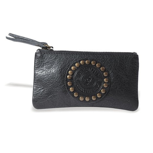 Cartera PLATADEPALO Volum unisex ACW02N piel negra