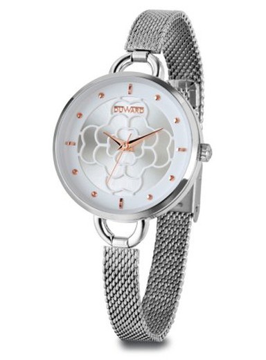 Reloj Duward mujer D25349.01 colección LADY Woman de acero inoxidable 316L malla milanesa, resistente al agua 5 ATM