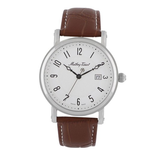 H611251AG Reloj Mathey Tissot hombre (unisex) cromado muy fino y muy llevadero, un clásico que nunca pasa de moda Movimiento de cuarzo Swiss Made