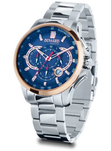 D85531.B5 Reloj Duward AQUASTAR Silverstone de hombre Cronógrafo y Calendario