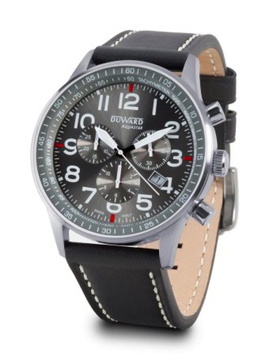 D85534.06 Reloj Duward movimiento Swiss Made de hombre modelo AQUASTAR Menorca correa de piel con cronógrafo