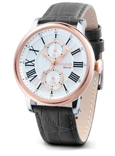 Reloj DUWARD de hombre D85703.81 DIPLOMATIC Roma caja bicolor números romanos super elegante