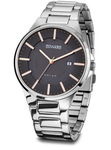 D95426.06 Reloj DUWARD de hombre con movimiento Solar caja y correa de acero inoxidable 316L