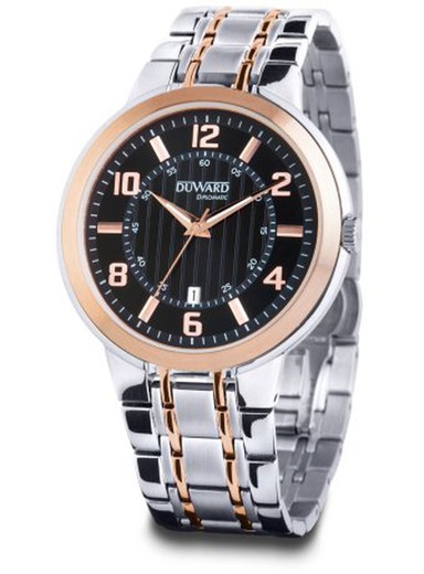 Reloj Duward de hombre colección DIPLOMATIC Dublin D95420.82 caja y pulsera de acero inoxidable 316L bicolor con tratamiento IP