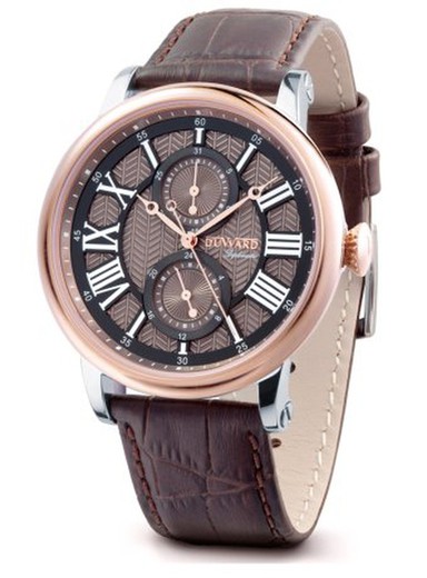 Reloj Duward de hombre colección DIPLOMATIC Roma D85703.80 con esfera Guilloché y agujas Breguet