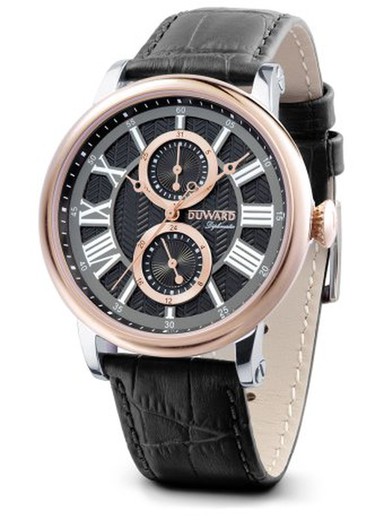 Reloj Duward de hombre DIPLOMATIC Roma D85703.82 acero 316L esfera con fondo Guilloché