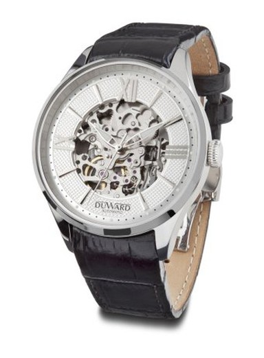 Reloj DUWARD de hombre automático DIPLOMATIC Skeleton Ref D85800.01 caja de acero inoxidable 316L volante visible