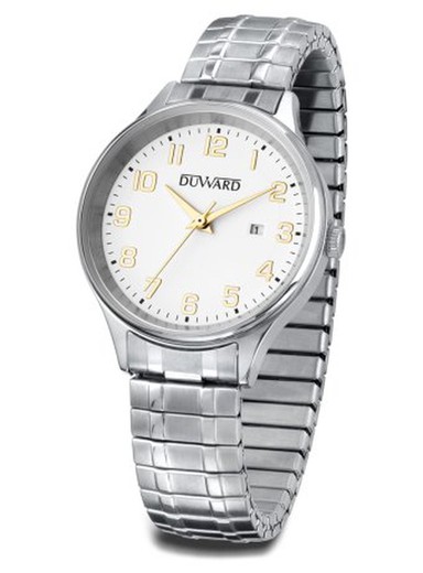 Reloj Duward de mujer colección ELEGANCE Estaylis Ref D25425.00 de acero inoxidable pulsera elástica con calendario