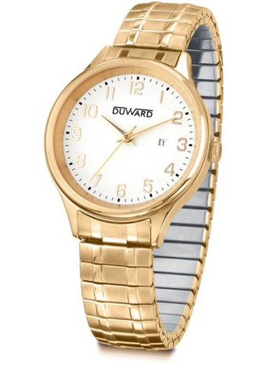 Reloj DUWARD de mujer modelo ELEGANCE Estaylis Ref D25425.11 correa extensible y caja de acero 316L con tratamiento IP con calendario