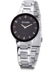 Reloj Duward de mujer cristal acabado zafiro ELEGANCE SetaeleD25117.02 acero inoxidable 316L extra plano esfera negra elegante