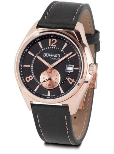 Reloj DUWARD de hombre movimiento Swiss Made DIPLOMATIC Castilla La Mancha Ref D85602.22 caja de acero 316L con tratamiento IP