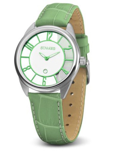 Reloj Duward de mujer elegante modelo LADY Kleure D15200.03 con dos correas caja de acero inoxidable y calendario