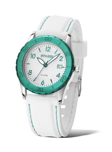 Reloj Duward de mujer colección LADY Koloreak Ref D15400.03 caja de acero inoxidable con correa de silicona