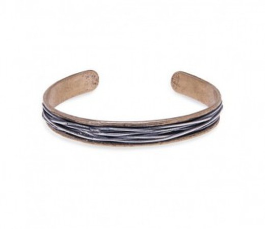 MB116B Pulsera Plata de Palo hombre