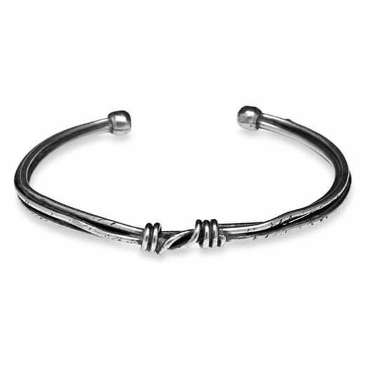 MB5A Pulsera Plata de Palo nudos marineros plata