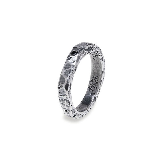 MR010A Anillo PLATADEPALO DOKOS en plata 925 para hombre