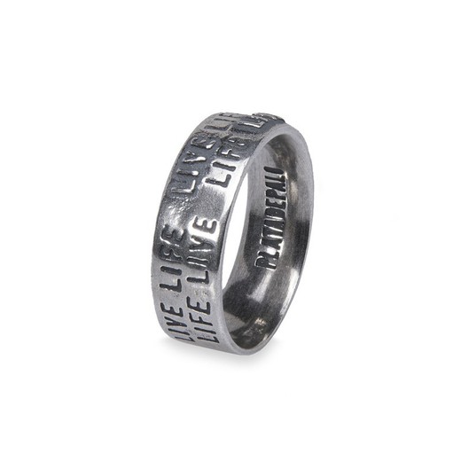 MR019X Anillo Plata de Palo modelo Enka de Plata 925 para hombre