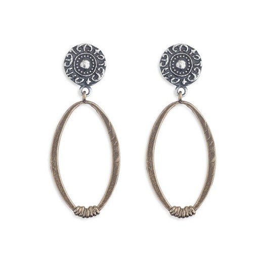 Pendientes mujer Plata de Palo WE114X discretos y elegantes