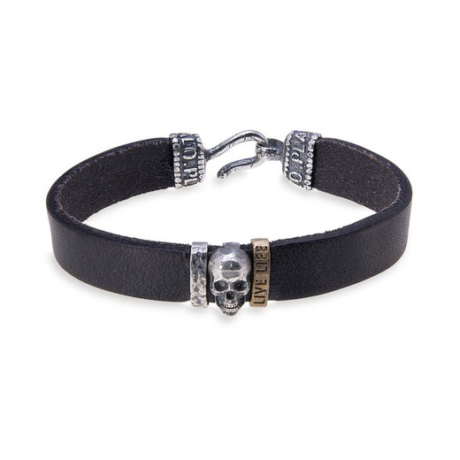 Pulsera PLATADEPALO calavera SKULL SB060X