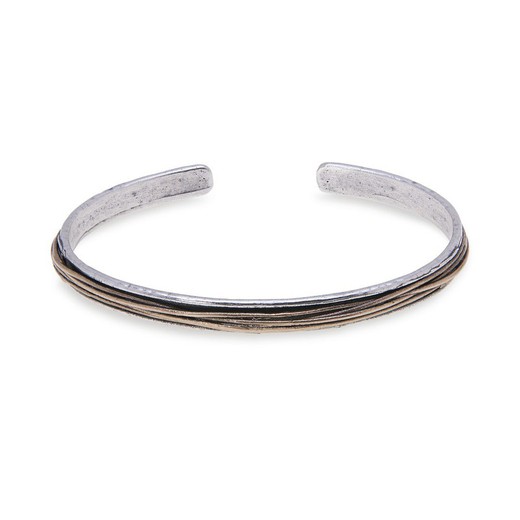 Pulsera PLATADEPALO rígida MB123A