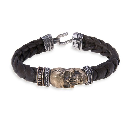 Pulsera PLATA DE PALO Skull SB047B