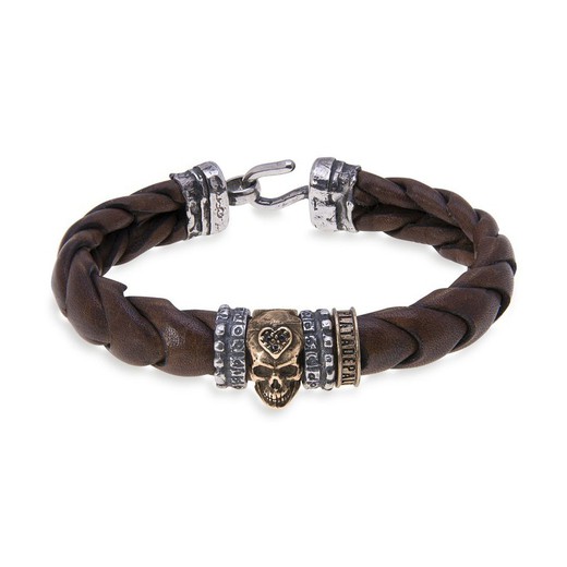 Pulsera PLATADEPALO Skull SB048B