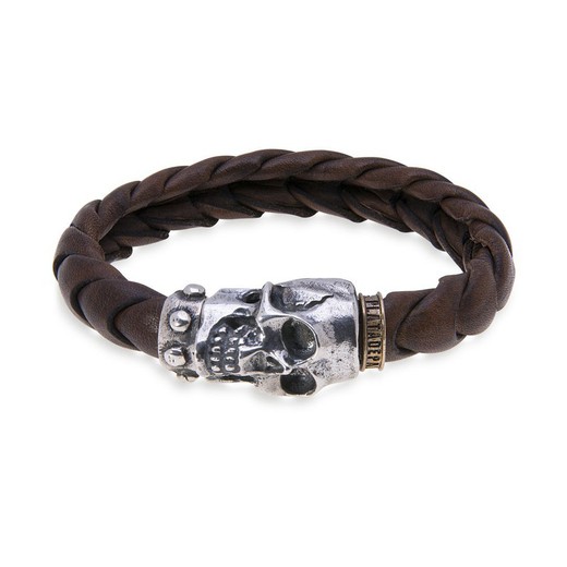 Pulsera PLATADEPALO Skull SB049A