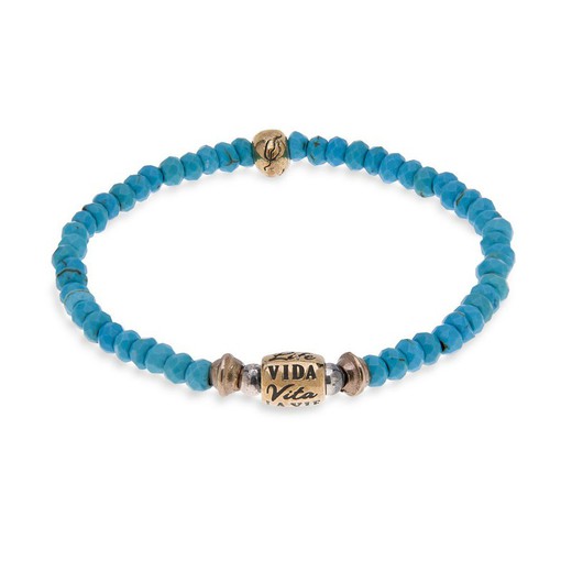 Pulsera Plata de Palo Unisex > LA VIDA < BB014T