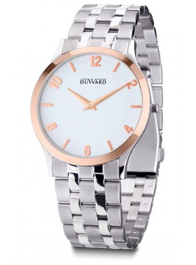 Reloj Duward D95116.81 de hombre Elegance bicolor de acero inoxidable 316L esfera muy elegante