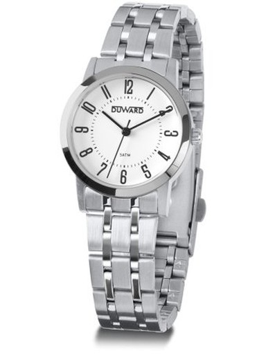 Reloj Duward de mujer ELEGANCE Sik Ref D25342.01 acero 316L esfera blanca limpia y elegante