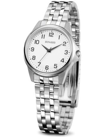 Reloj Duward mujer colección ELEGANCE Nkecha Ref D25340.01 acero inoxidable 316L con esfera blanca