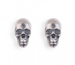 SE003X Pendientes Plata de Palo SKULL calaveras