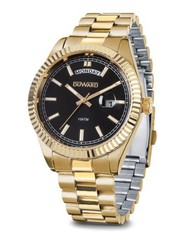 Reloj Duward de mujer dorado SPORT Day-date D95429.12 esfera negra muy atractiva