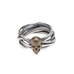 SR001X Anillo Plata de Palo colección Skull