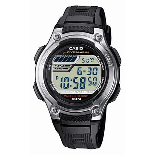 W-212H-1AVES Reloj Casio cadete digital caucho negro