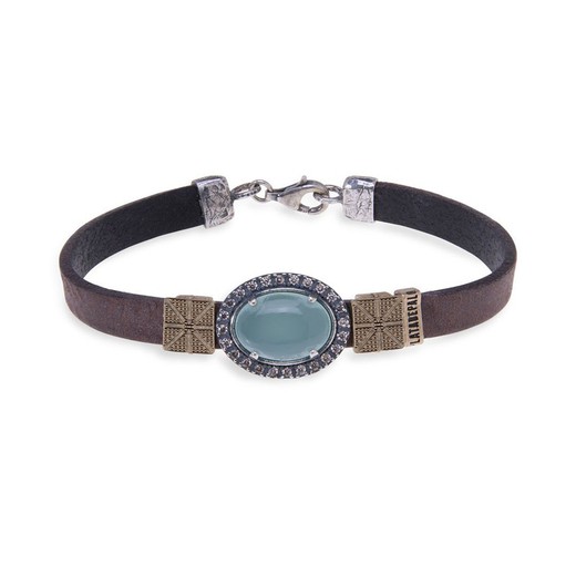 WB214X Pulsera PLATRA DE PALO mujer