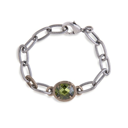 WB325X Pulsera cadena PLATA DE PALO Roma cuarzo