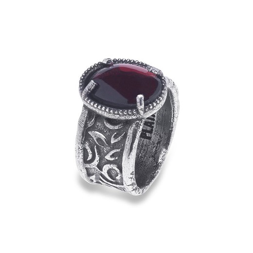 WR096X Anillo PLATA DE PALO modelo Feme para mujer elegante y extremado