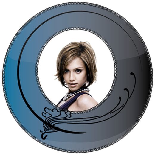 Marcos de plata ovalados y redondos