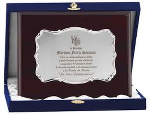 Placas conmemorativas plata de ley 925