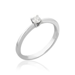 01-163816 Solitario mujer de oro blanco con diamante