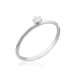 01-173860 Solitario mujer en oro blanco con diamante