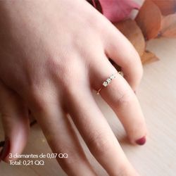 01-194366r Anillo elegante de compromiso mujer de Oro rosa 18k y diamantes