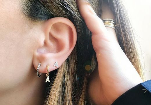 02-153783 Pendientes mujer de aros o criollas en oro blanco 18k con diamantes